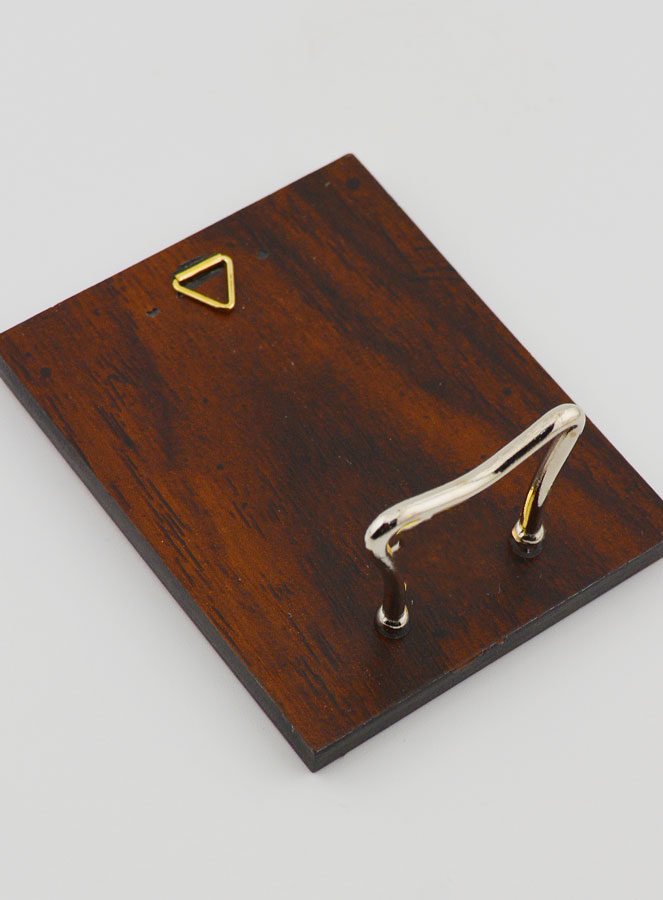 Icône Byzantine Vierge Miraculeuse Peinte à la Main - 8 cm (pic 4)