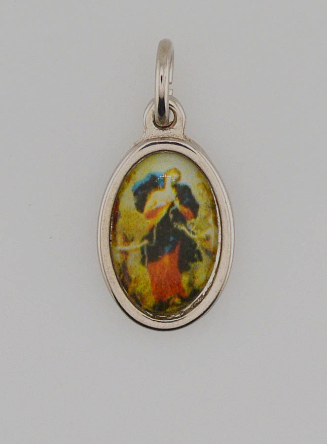 Médaille Vierge Marie qui Défait les Noeuds Argentée - 15mm (pic 1)