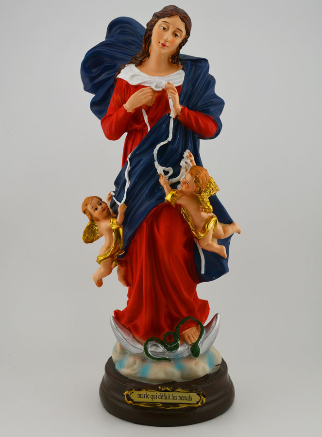 Statue Vierge Marie qui Défait les Noeuds - 30cm (pic 1)