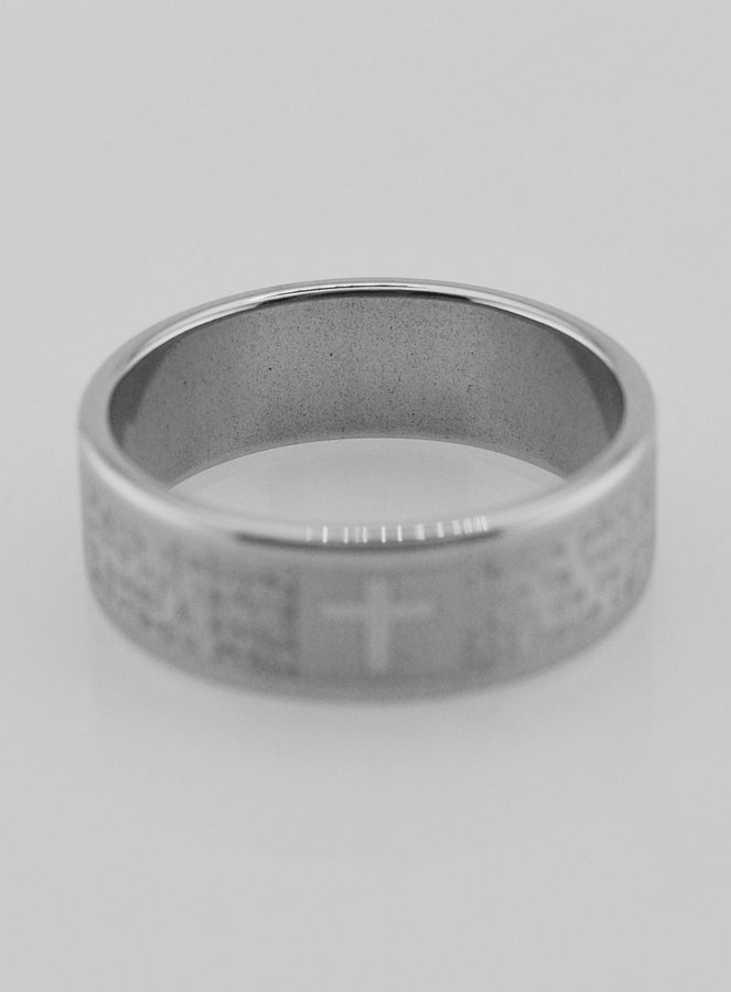 Bague Religieuse Prière du Notre Père Taille 63 (pic 4)