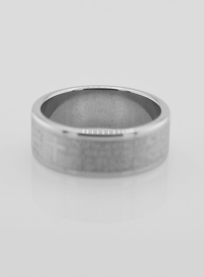 Bague Religieuse Prière du Notre Père Taille 56 (pic 3)