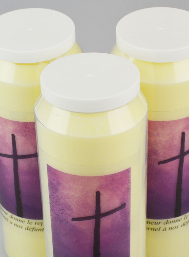 Lot de 3 Bougies de Neuvaine Prière pour les Défunts - Toussaint (pic 4)