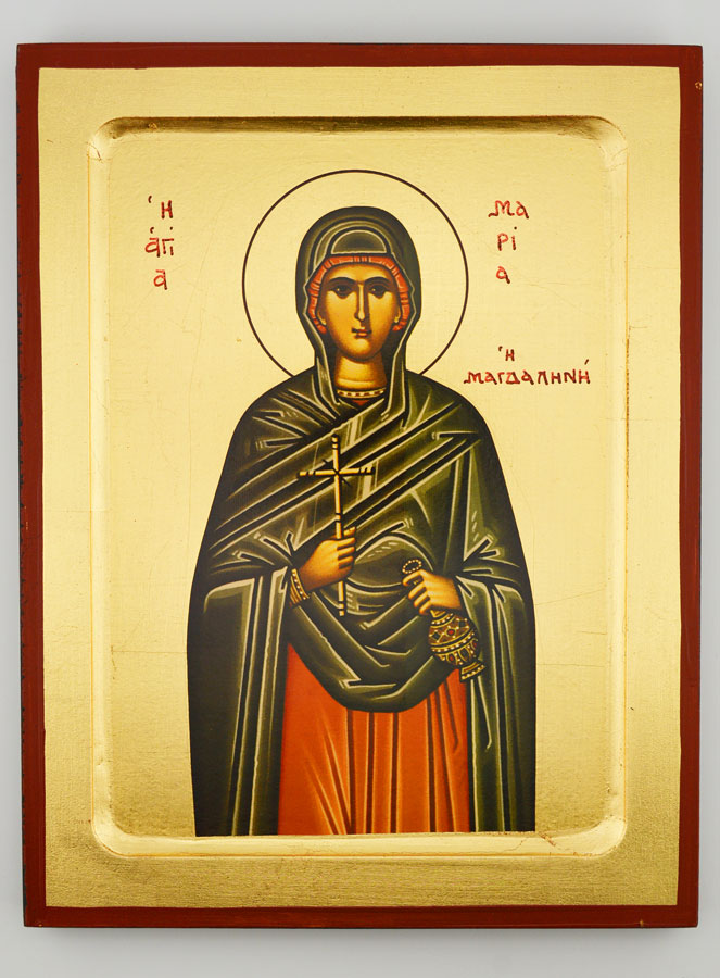 Icône Byzantine Sainte Marie-Madeleine - 22 cm (pic 1)