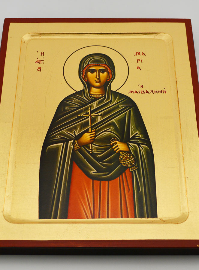 Icône Byzantine Sainte Marie-Madeleine - 22 cm (pic 2)