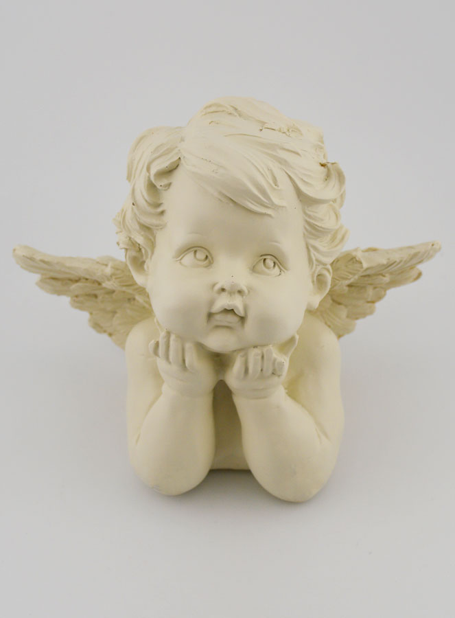 Statue Ange-Gardien Souffleur - 13 cm (pic 2)