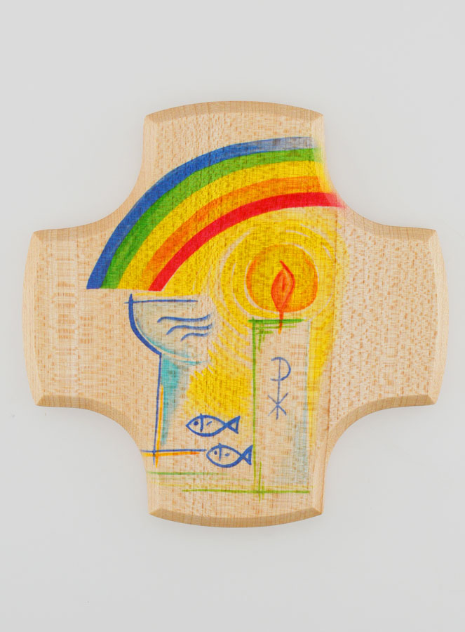 Croix Enfant en Bois d'Erable - Mon Baptême (pic 1)