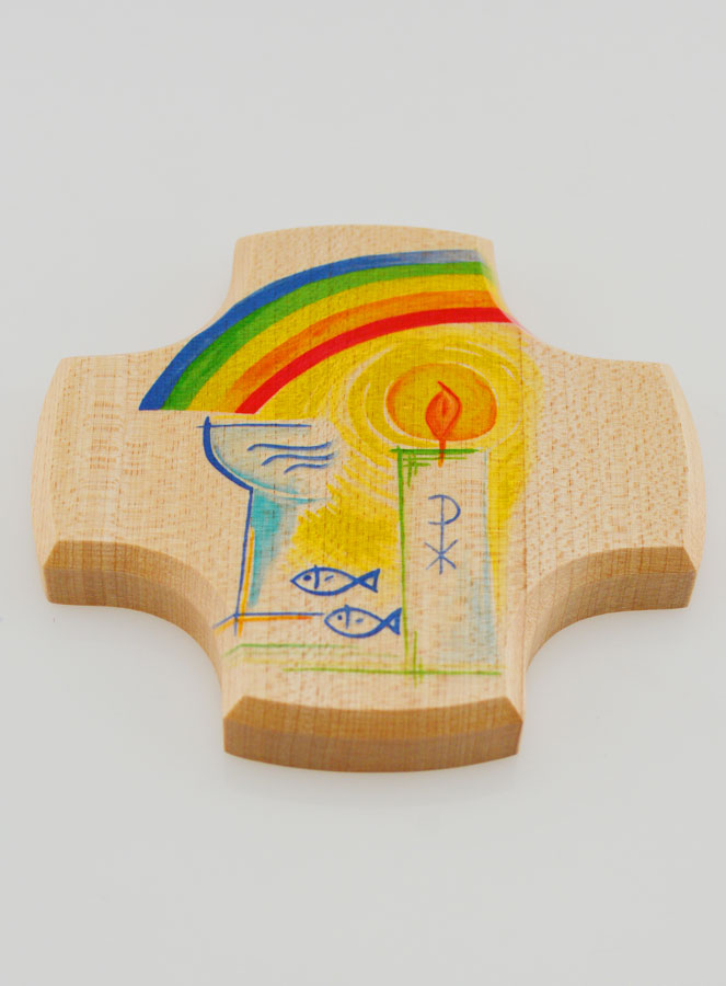 Croix Enfant en Bois d'Erable - Mon Baptême (pic 2)