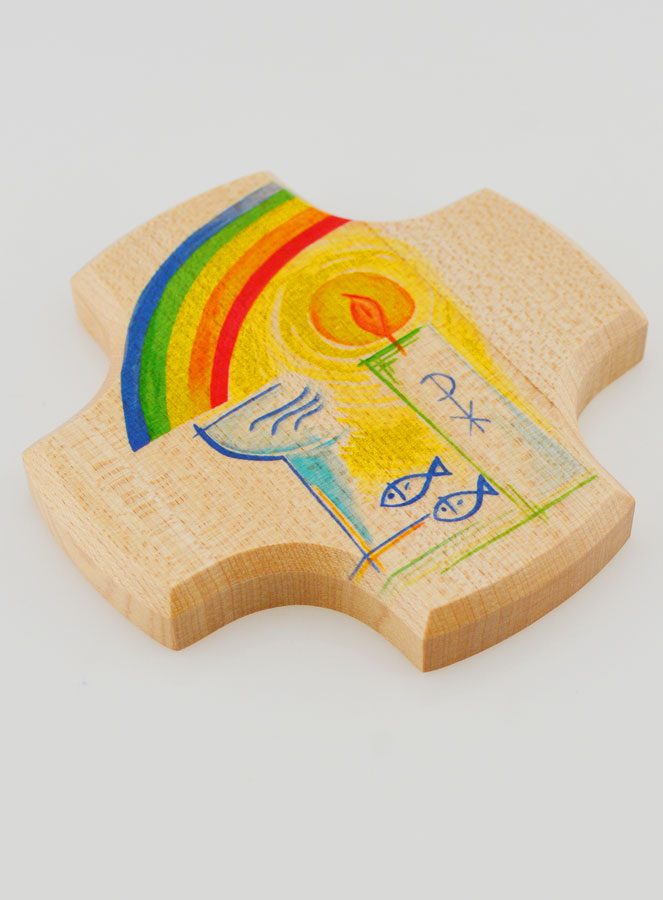 Croix Enfant en Bois d'Erable - Mon Baptême (pic 3)
