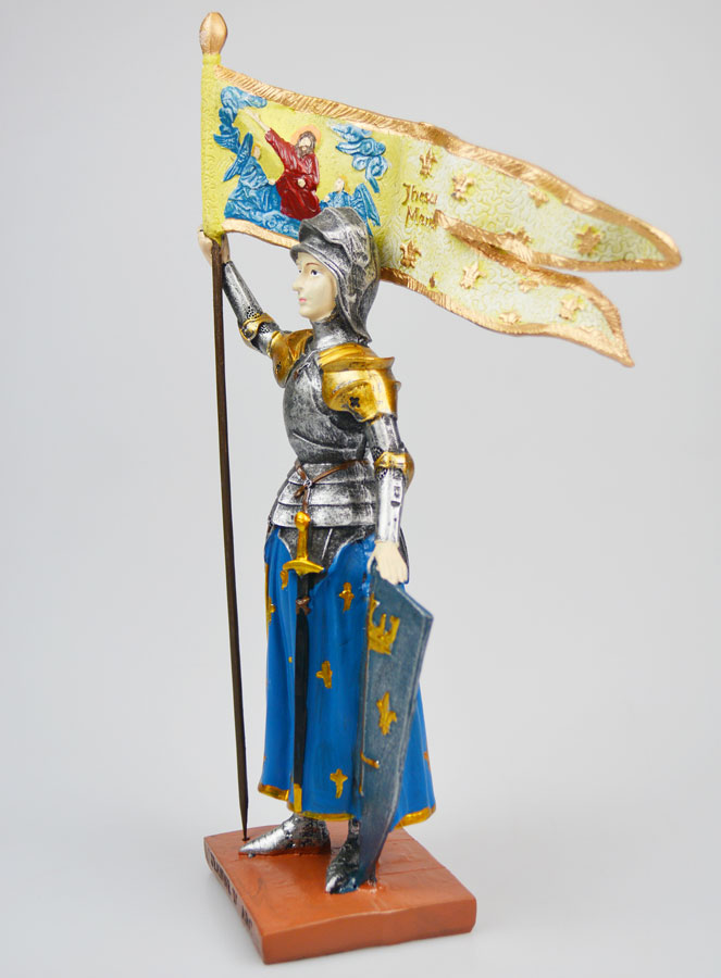 Statue Sainte Jeanne d'Arc Polychromée - 20 cm (pic 2)