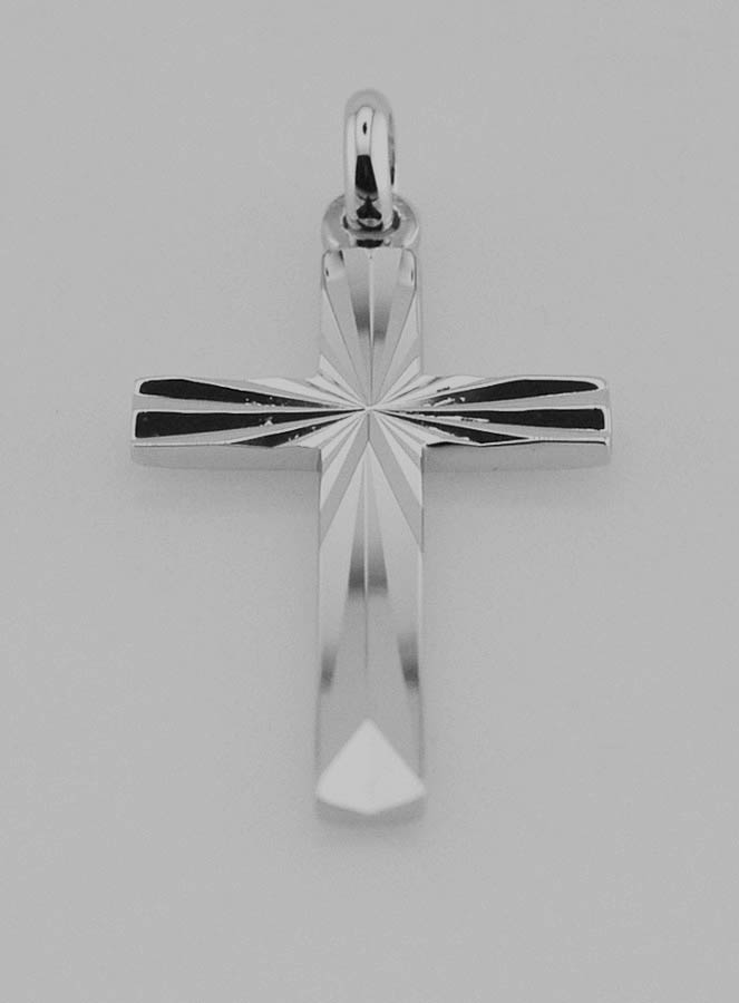 Pendentif Croix en Argent 25mm (pic 2)