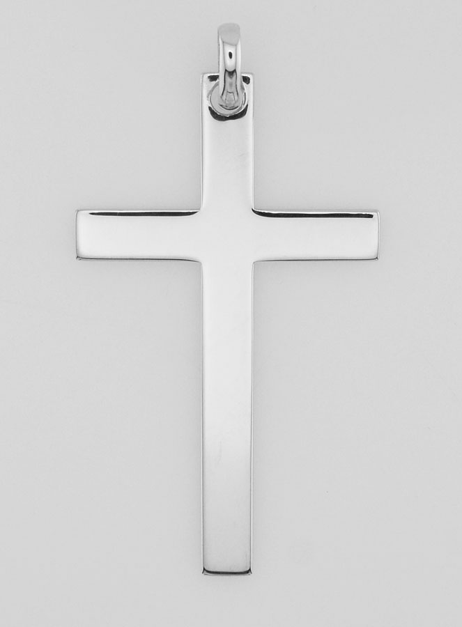 Pendentif Grande Croix en Argent 925/1000 - 50 mm (pic 1)