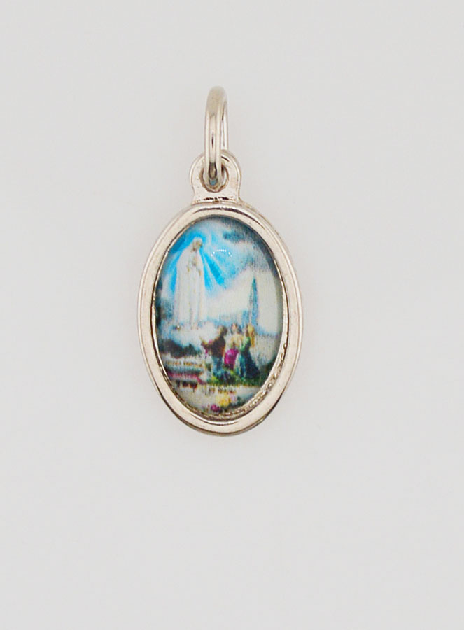 Médaille Notre Dame de Fatima Argentée - 14 mm (pic 1)