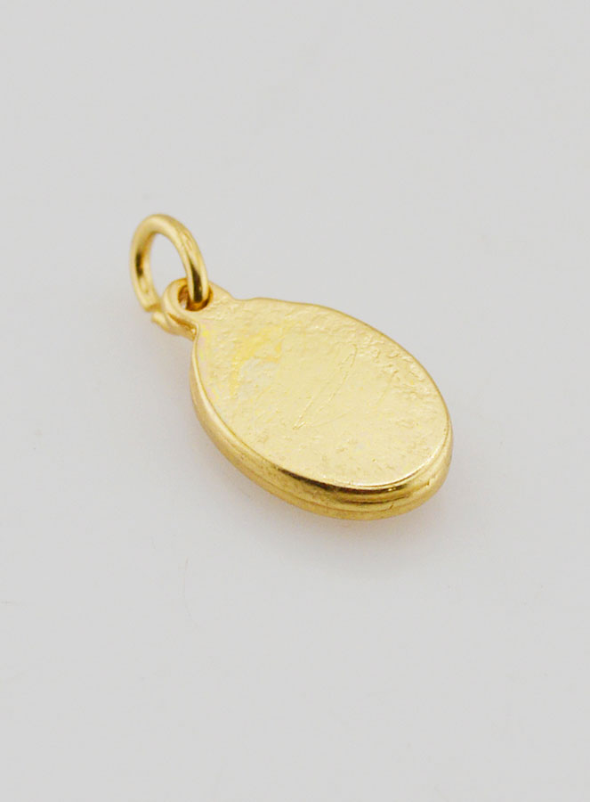 Médaille Saint Antoine de Padoue Dorée - 14 mm (pic 4)