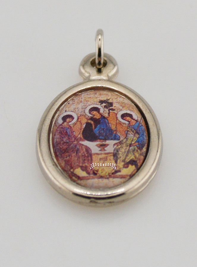Médaille Sainte Trinité Argentée - 22 mm (pic 2)