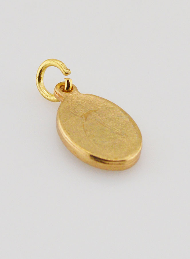 Médaille Saint Joseph Dorée - 14 mm (pic 4)