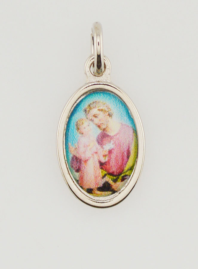 Médaille Saint Joseph Argentée - 14 mm (pic 1)