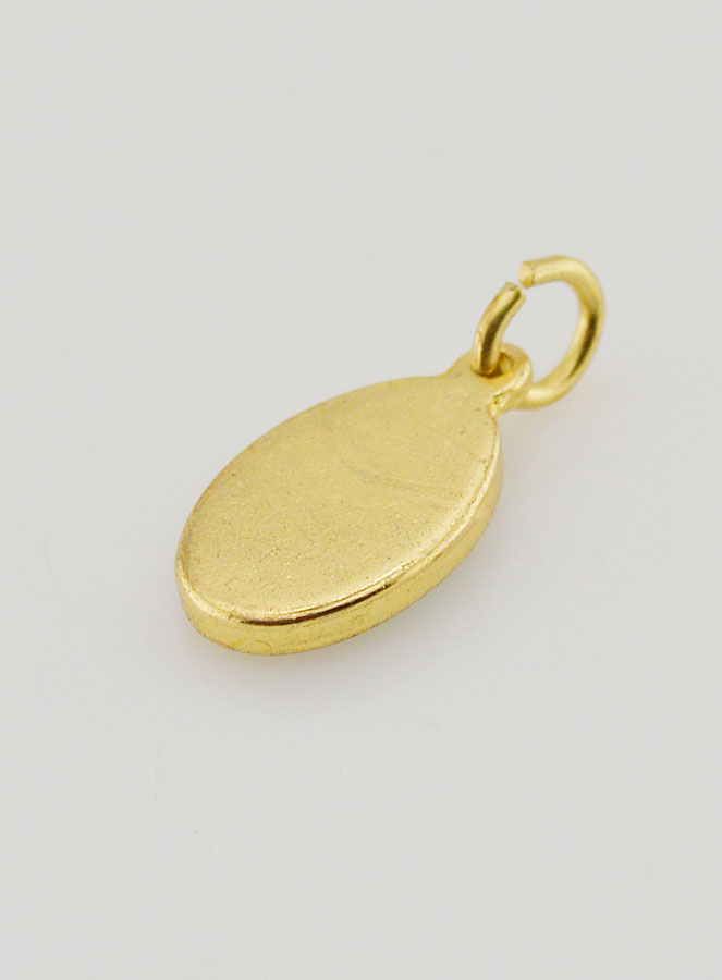 Médaille Notre Dame de la Salette Dorée - 14 mm (pic 4)