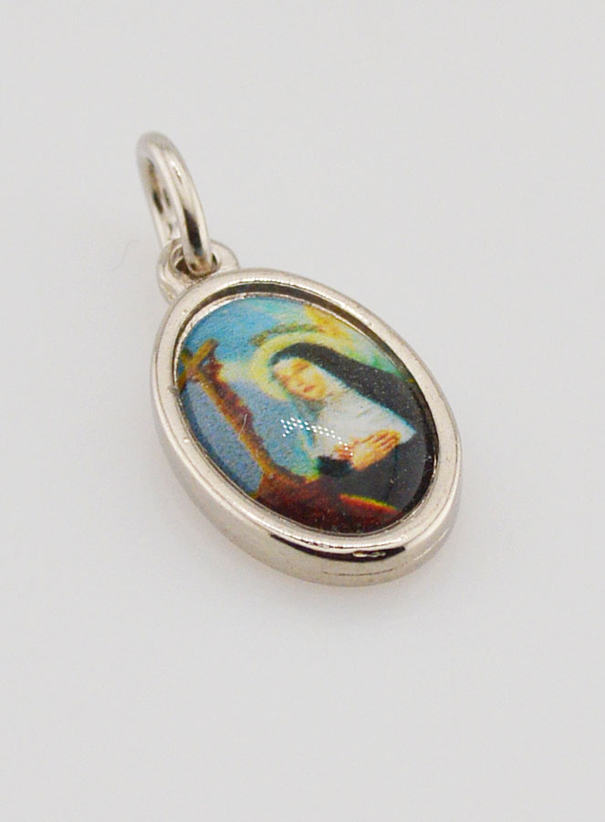 Médaille Sainte Rita de Cascia Argentée - 14 mm (pic 3)