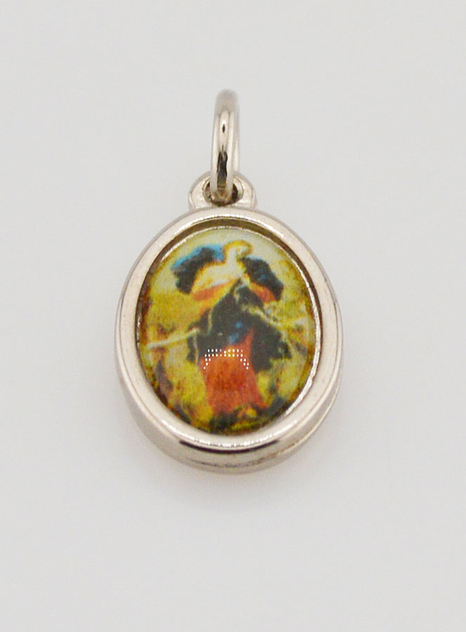 Médaille Vierge Marie qui Défait les Noeuds Argentée - 14 mm (pic 2)