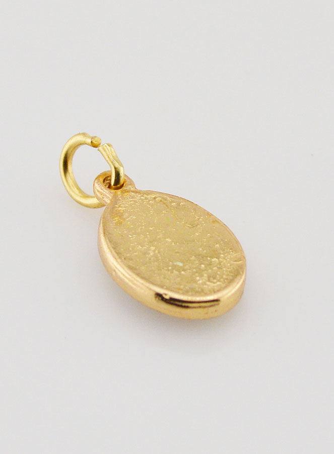 Médaille Sainte Rita de Cascia Dorée - 14 mm (pic 4)