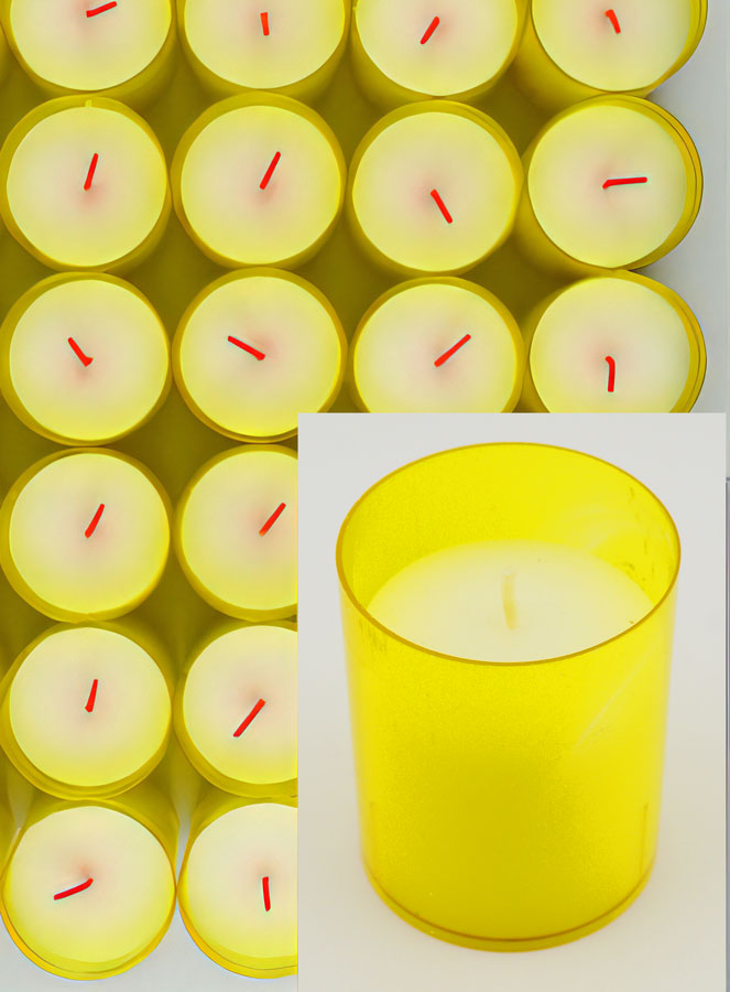 24 Bougies Veilleuses d'Église - Jaunes - 20h (pic 4)
