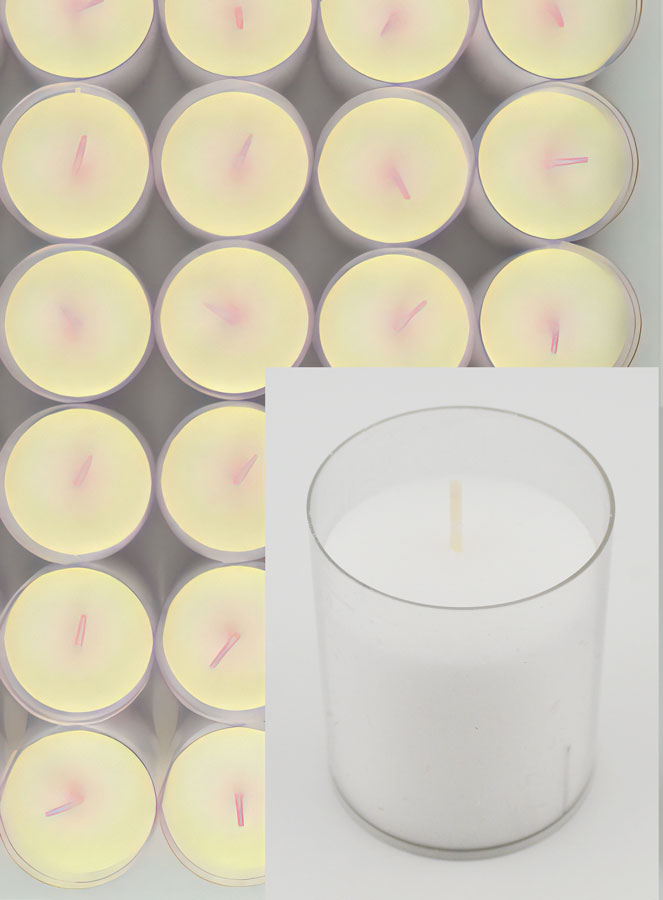 48 Bougies Veilleuses d'Église - Blanches - 20h (pic 4)