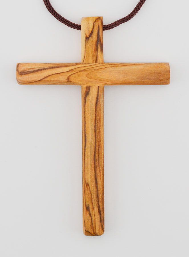 Croix d'Aube de Première Communion en Bois d'Olivier 10 cm (pic 1)