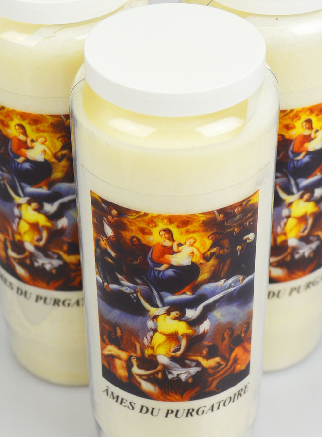 Lot de 3 Bougies de Neuvaine - Prier pour les Âmes du Purgatoire (pic 4)