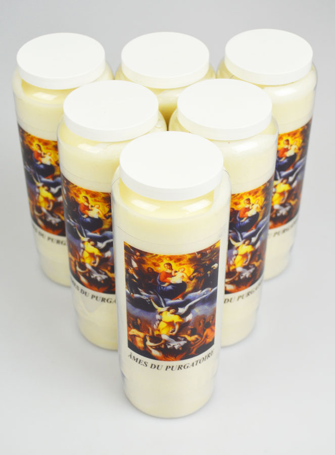 Lot de 6 Bougies de Neuvaine - Prier pour les Âmes du Purgatoire (pic 2)