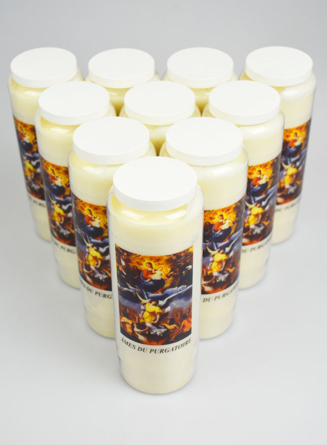 Lot 10 Bougies de Neuvaine - Prier pour les Âmes du Purgatoire (pic 2)