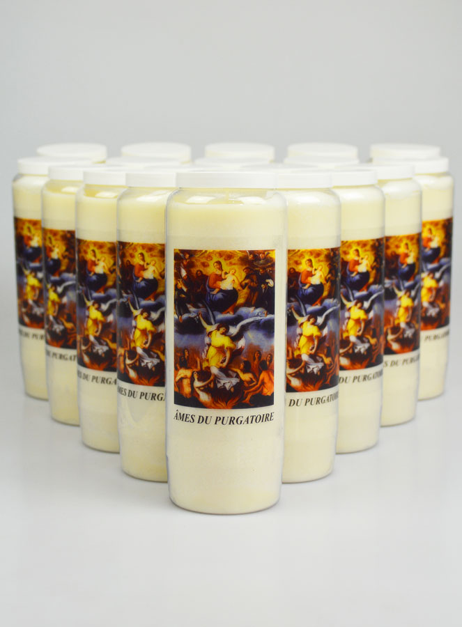 Lot de 20 Bougies de Neuvaine - Prier pour les Âmes du Purgatoire (pic 1)