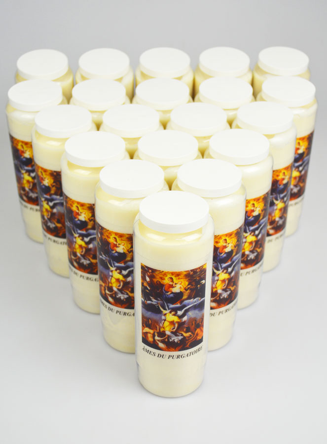 Lot de 20 Bougies de Neuvaine - Prier pour les Âmes du Purgatoire (pic 2)