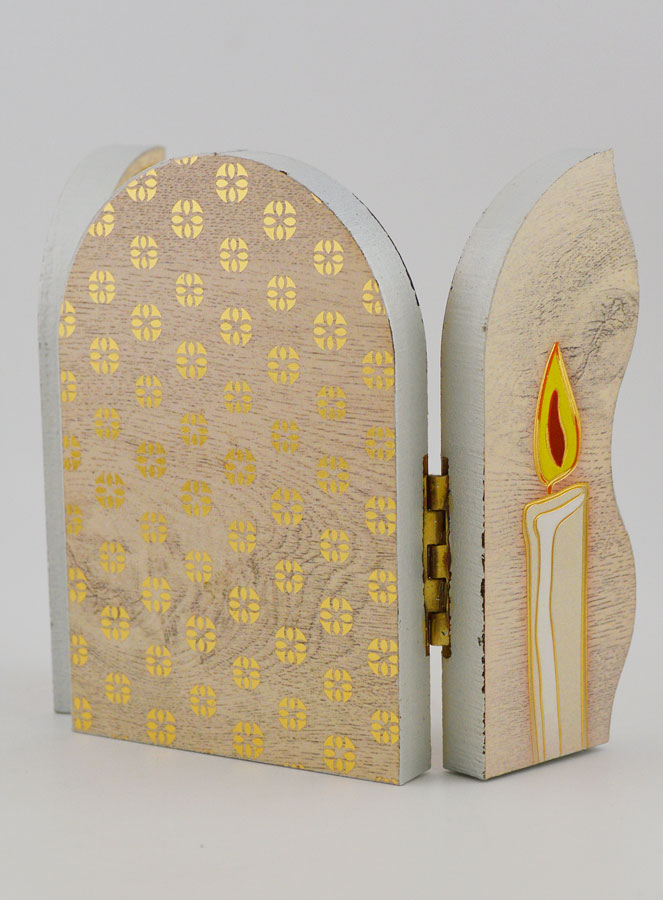 Icône Triptyque Souvenir de Baptême - 13 cm (pic 3)