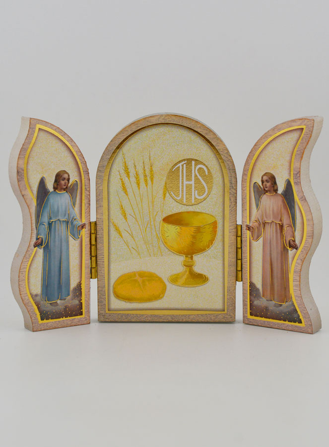 Icône Triptyque Souvenir de Première Communion - 13 cm (pic 1)