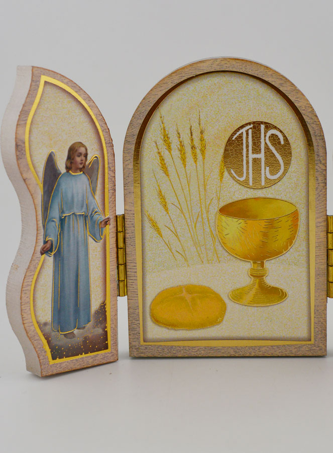 Icône Triptyque Souvenir de Première Communion - 13 cm (pic 4)
