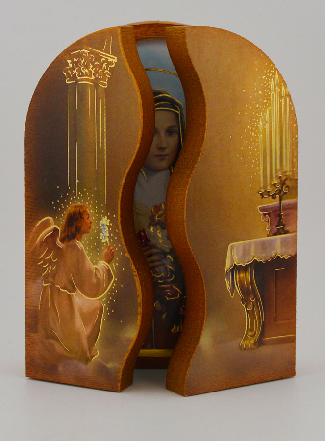 Icône Triptyque Sainte Thérèse de Lisieux - 12 cm (pic 2)