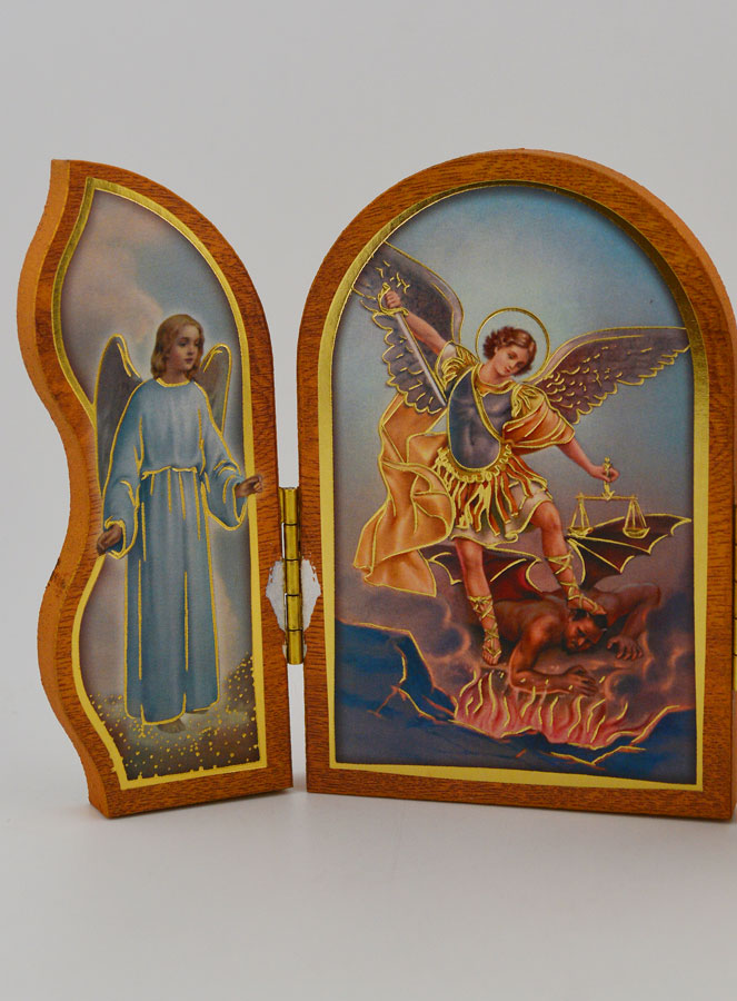 Icône Triptyque Saint Michel Archange - 12 cm (pic 4)