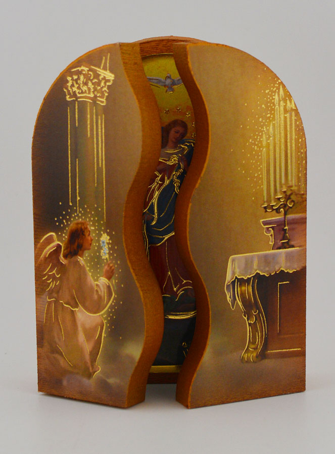 Icône Triptyque Marie qui Défait les Noeuds - 12 cm (pic 2)