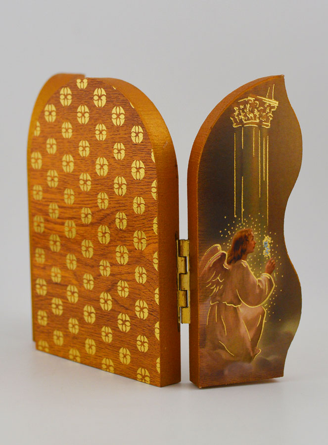 Icône Triptyque Marie qui Défait les Noeuds - 12 cm (pic 3)