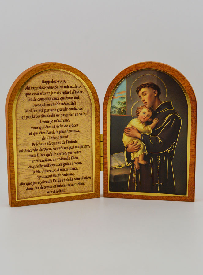 Icône Diptyque Saint Antoine de Padoue + Prière (pic 1)