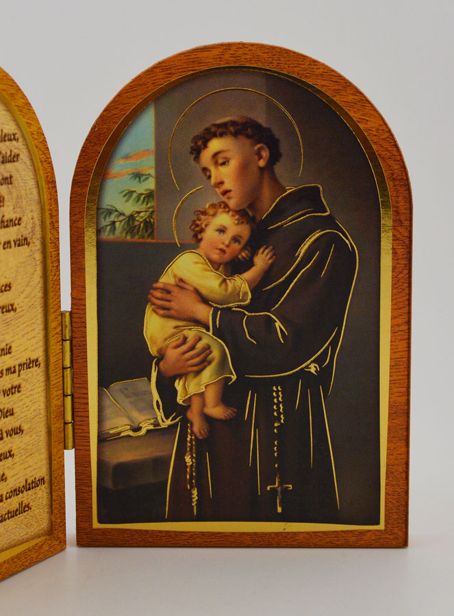 Icône Diptyque Saint Antoine de Padoue + Prière (pic 3)
