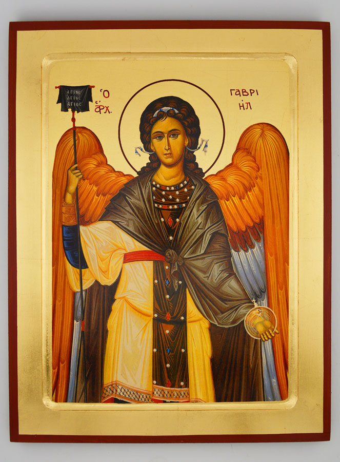 Icône Byzantine Saint Gabriel Archange - 30 cm (pic 1)