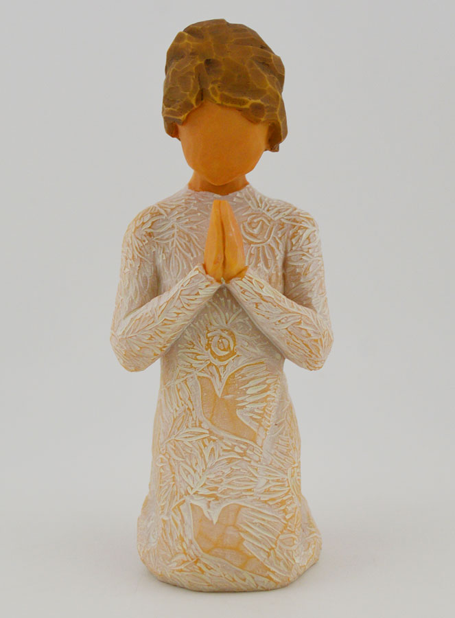 Ange Willow Tree - Prière de la paix (Prayer of peace) - 10 cm (pic 1)