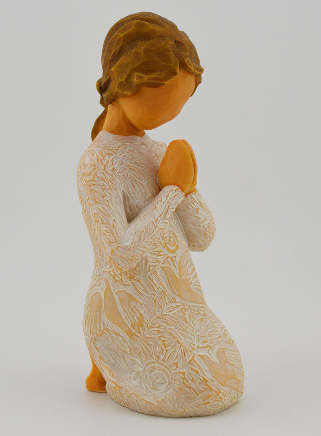 Ange Willow Tree - Prière de la paix (Prayer of peace) - 10 cm (pic 3)