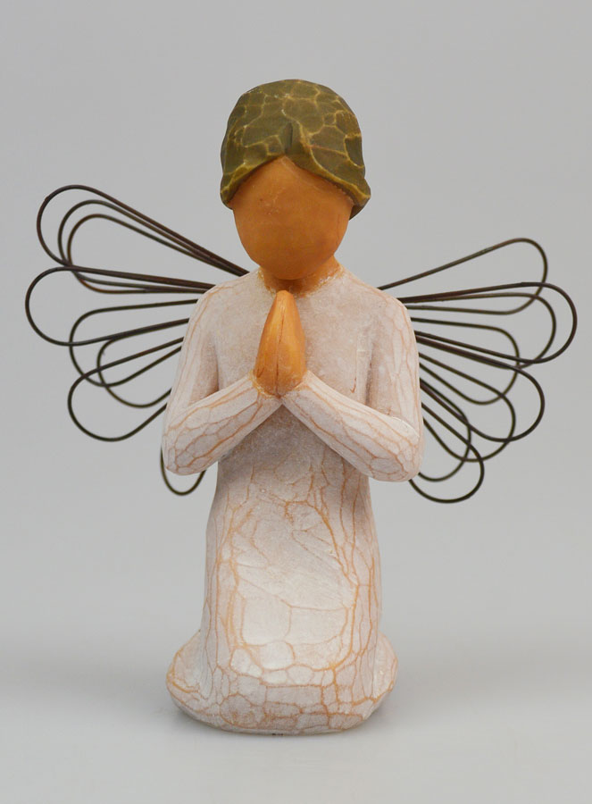 Ange Willow Tree - Ange de la Prière (Angel of Prayer) - 14 cm (pic 1)