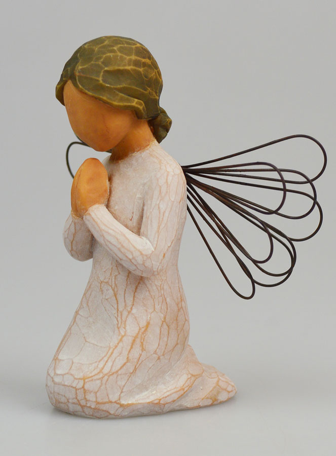Ange Willow Tree - Ange de la Prière (Angel of Prayer) - 14 cm (pic 2)