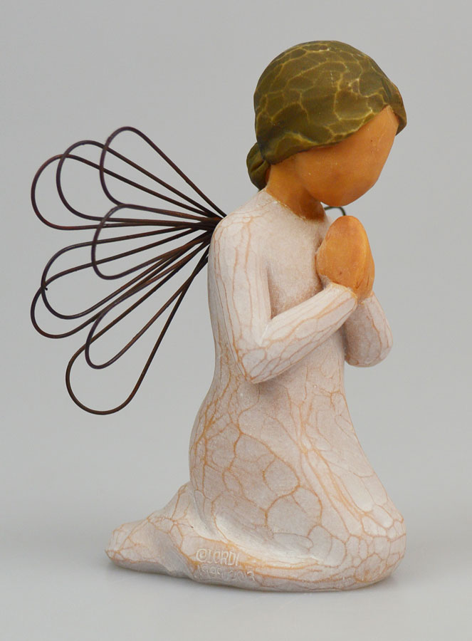 Ange Willow Tree - Ange de la Prière (Angel of Prayer) - 14 cm (pic 3)