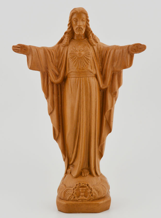 Statue du Sacré Coeur de Montmartre - Ton Bois - 15 cm (pic 1)
