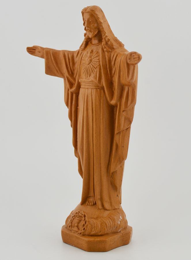 Statue du Sacré Coeur de Montmartre - Ton Bois - 15 cm (pic 2)