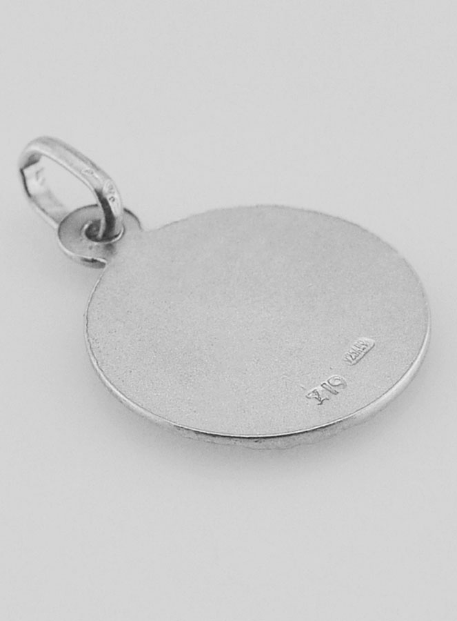 Médaille Saint Joseph à l'Enfant Jésus en Argent Massif - 19 mm (pic 4)